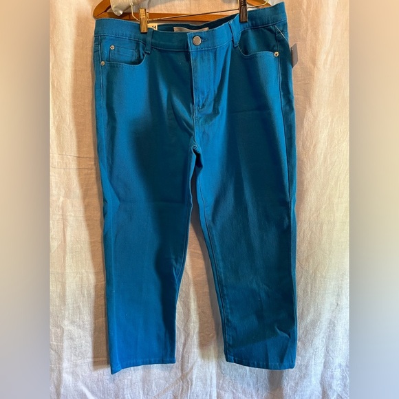 Joe Fresh Blue Capris Pants - Picture 1 of 7